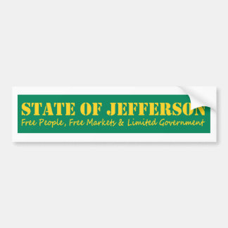 Autocollant De Voiture État d'autocollant de bumber de Jefferson