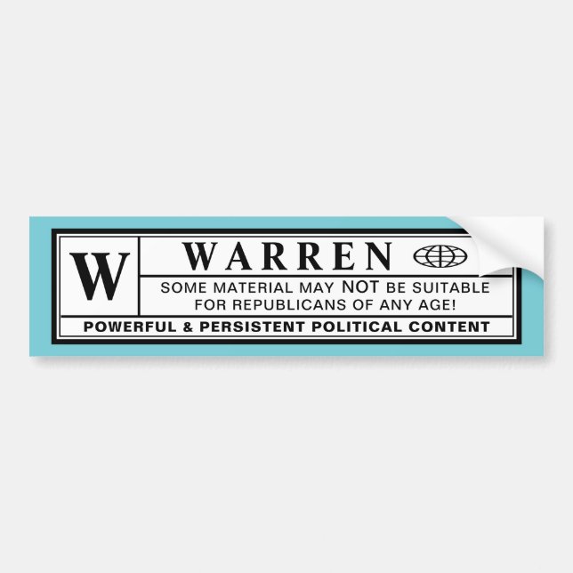 Autocollant De Voiture Étiquette d'avertissement Warren (Devant)
