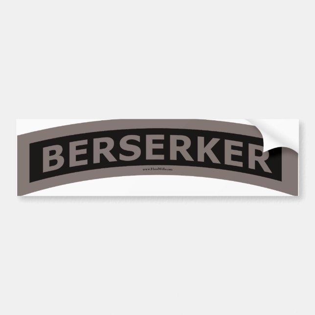 Autocollant De Voiture Étiquette de Berserker - modérée (Devant)