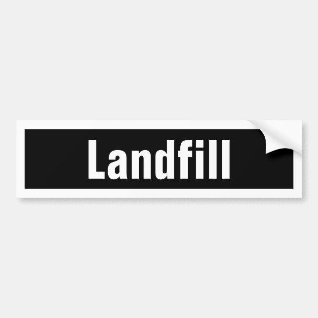 Autocollant De Voiture Étiquette de réception de déchets noirs et blancs  (Devant)