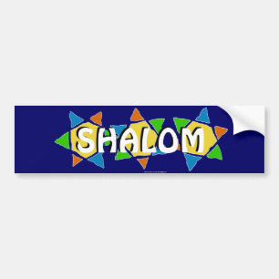 Autocollant De Voiture Étoile de David Shalom