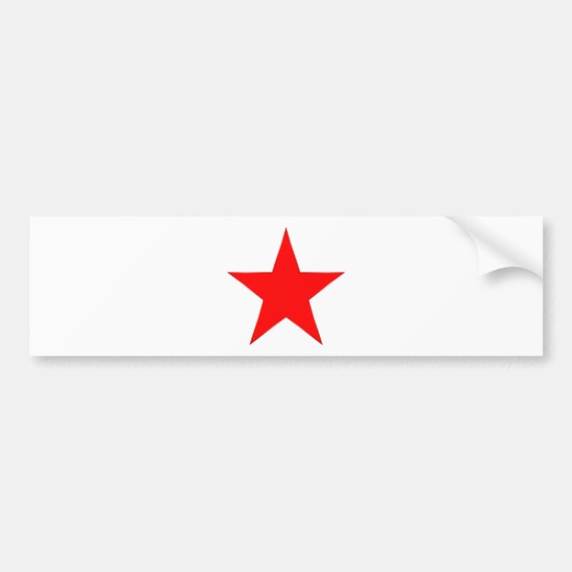 Autocollant De Voiture Étoile rouge (Devant)