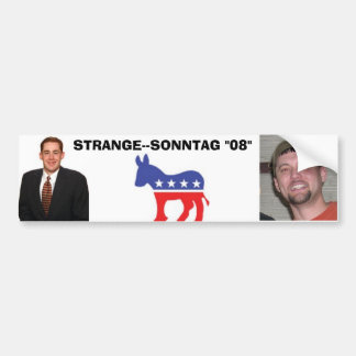 AUTOCOLLANT DE VOITURE ÉTRANGE--SONNTAG "08"