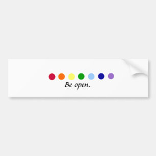 Autocollant De Voiture Être ouvert - Chakra Bumper Sticker