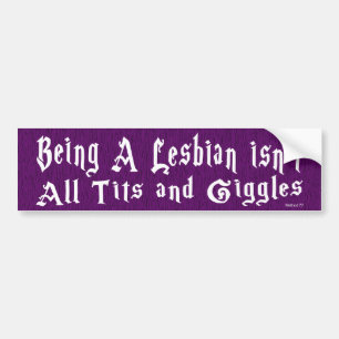Autocollant De Voiture Être un Sticker de pare-chocs lesbienne