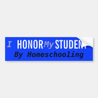 Autocollant De Voiture Étudiant d'honneur de Homeschool