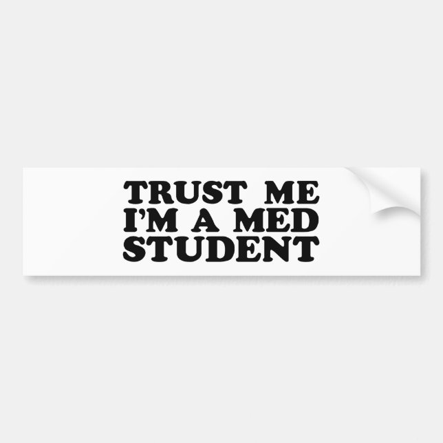 Autocollant De Voiture Étudiant en médecine (Devant)
