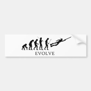 Autocollant De Voiture Évoluez Spearfishing