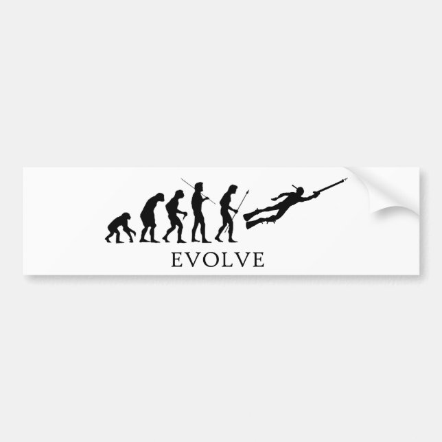Autocollant De Voiture Évoluez Spearfishing (Devant)