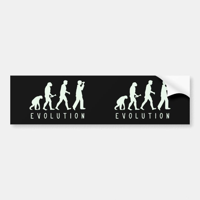 Autocollant De Voiture Évolution : Birder (Devant)