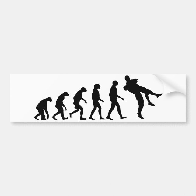 Autocollant De Voiture Évolution de la lutte (Devant)