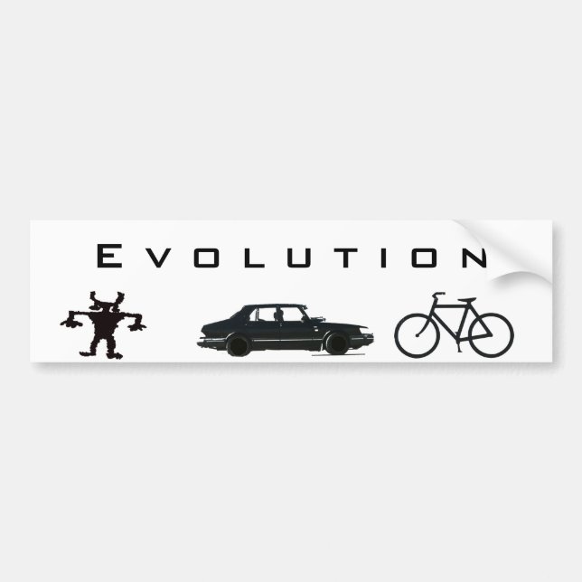 Autocollant De Voiture Évolution de transport (Devant)