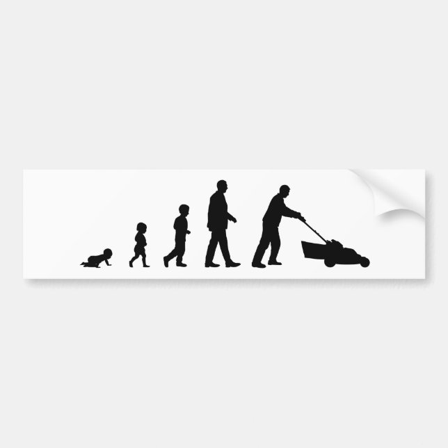 Autocollant De Voiture Evolution du père - Un chevalet de protection pour (Devant)
