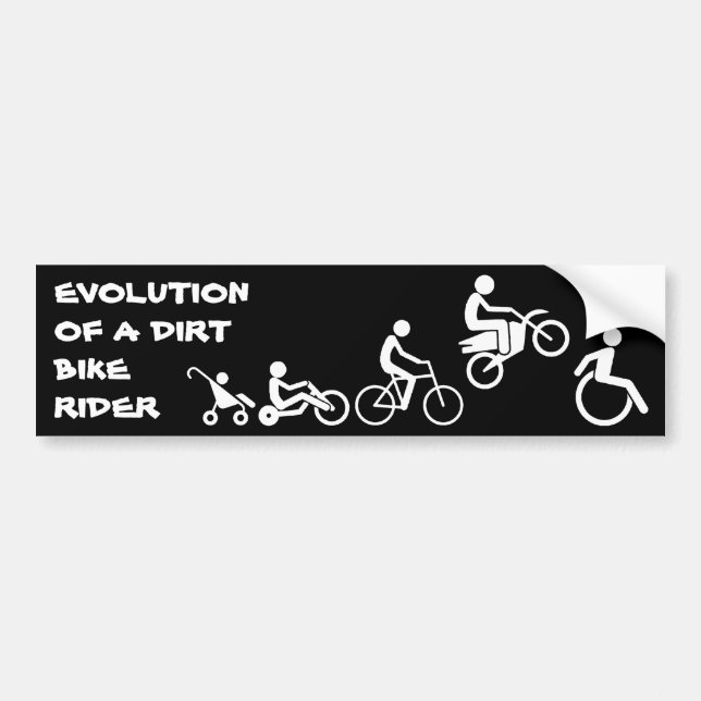 Autocollant De Voiture Évolution d'un St de pare-chocs de motocross de (Devant)