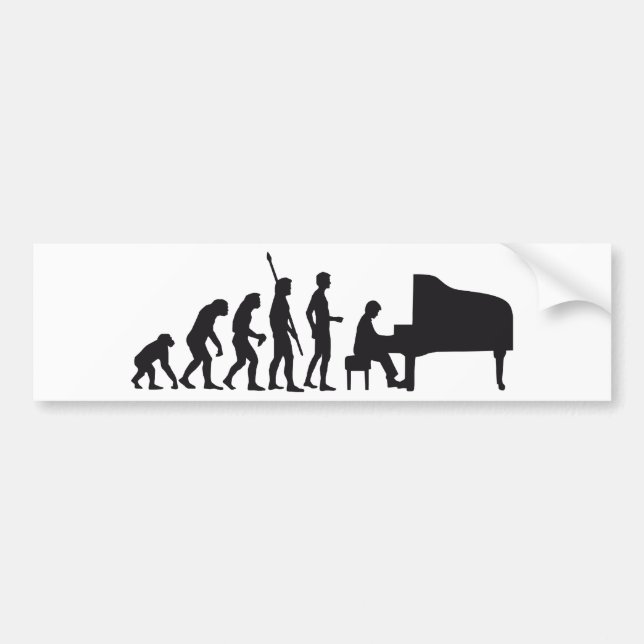 Autocollant De Voiture evolution piano (Devant)