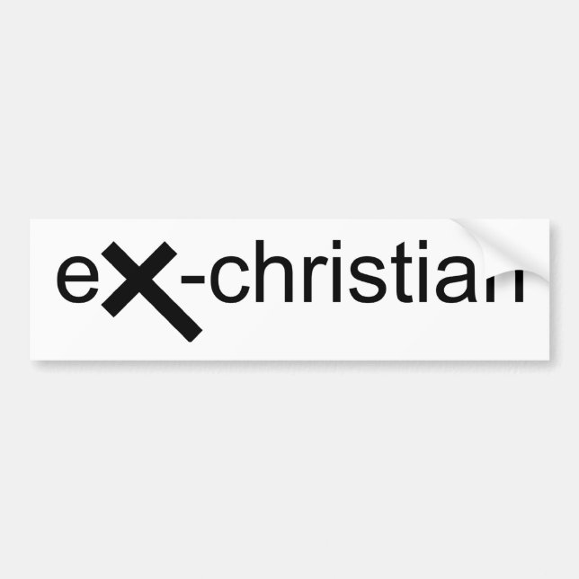 Autocollant De Voiture Ex-Chrétien (Devant)