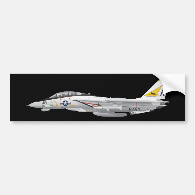 Autocollant De Voiture F-14 Tomcat Military Fighter Jet VF-21 (Devant)