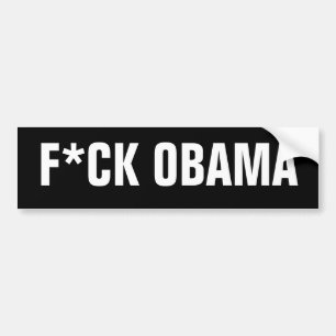 AUTOCOLLANT DE VOITURE F*CK OBAMA