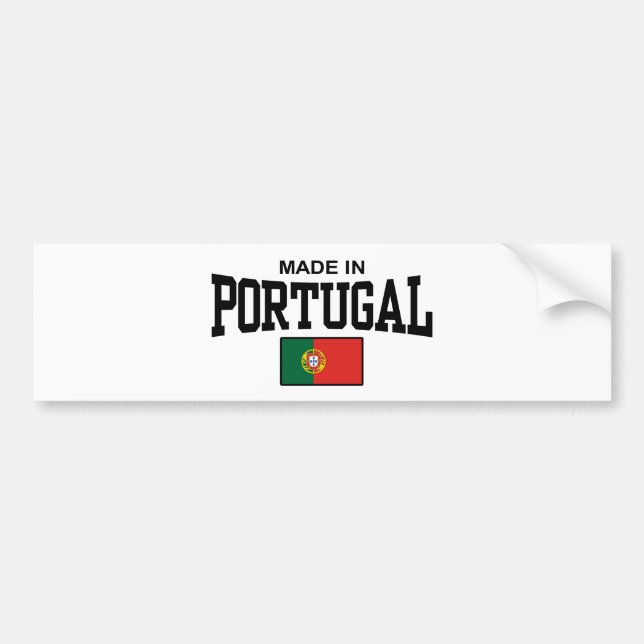 Autocollant De Voiture Fabriqué Au Portugal (Devant)