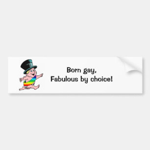 Autocollant De Voiture Fabuleux gai né, par choix !