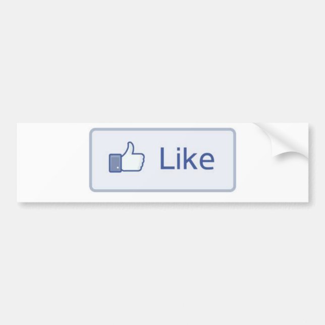 Autocollant De Voiture Facebook aiment (Devant)