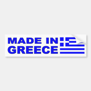 Autocollant De Voiture Fait dans le décalque de voiture de la Grèce avec