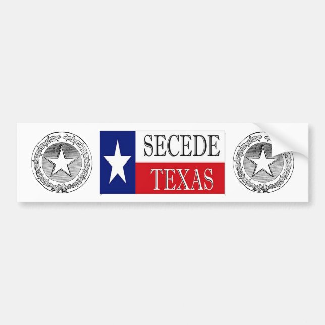 Autocollant De Voiture Faites cécession le Texas 2 (Devant)