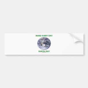 Autocollant De Voiture Faites le jour de la terre quotidien (la terre de