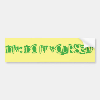Autocollant De Voiture Faites-le vous-même : Do-it-yourself pendant la