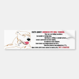 Autocollant De Voiture Faits de pitbull