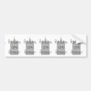 Autocollant De Voiture families are forever mormon lds temple
