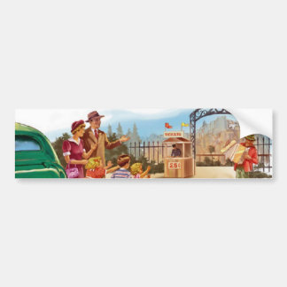 Autocollant De Voiture Famille Retro