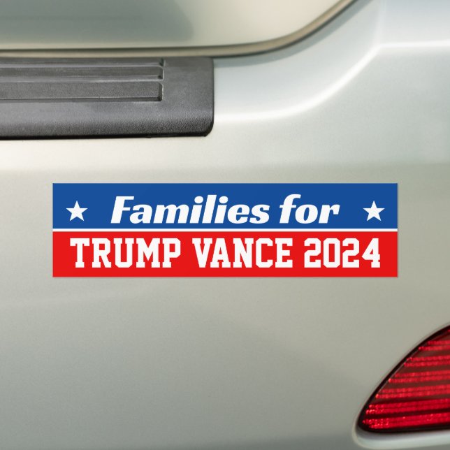 Autocollant De Voiture Familles pour Trump Vance 2024 (En voiture)