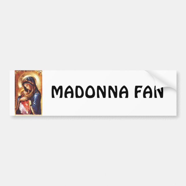 Autocollant De Voiture Fan de Madonna (Devant)