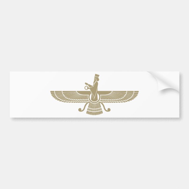 Autocollant De Voiture Faravahar stylisé (Devant)