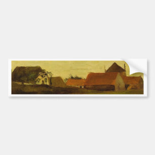 Autocollant De Voiture Farmhouses à Loosduinen near The Hague.