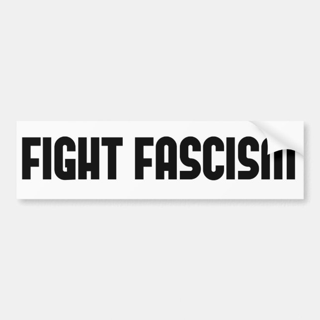 Autocollant De Voiture Fascisme de combat (Devant)