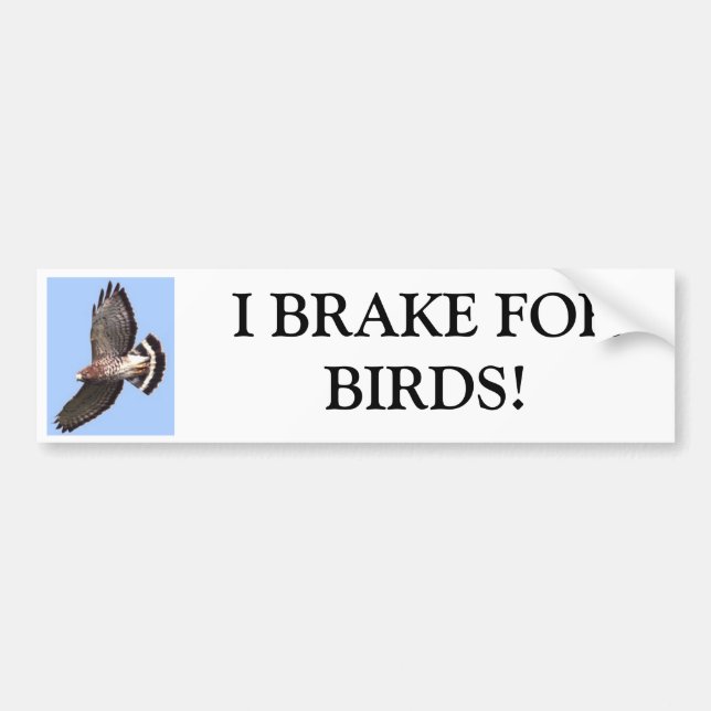 Autocollant De Voiture Faucon, JE FREINE FORBIRDS ! (Devant)