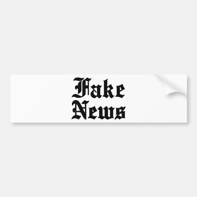 Autocollant De Voiture Faux News (Devant)