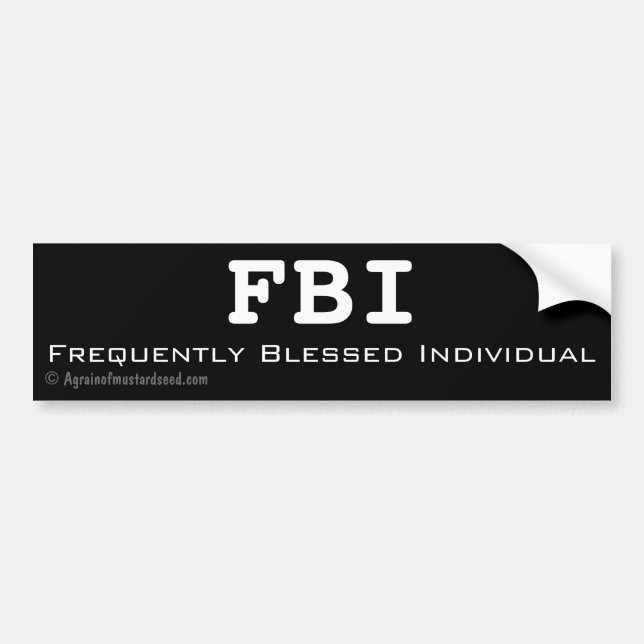 Autocollant De Voiture FBI customise fréquemment chaque individu (Devant)