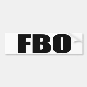 AUTOCOLLANT DE VOITURE FBO