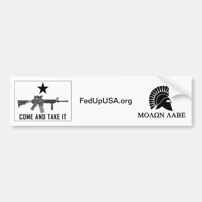 Autocollant De Voiture FedUpUSA viennent le prendre (Devant)
