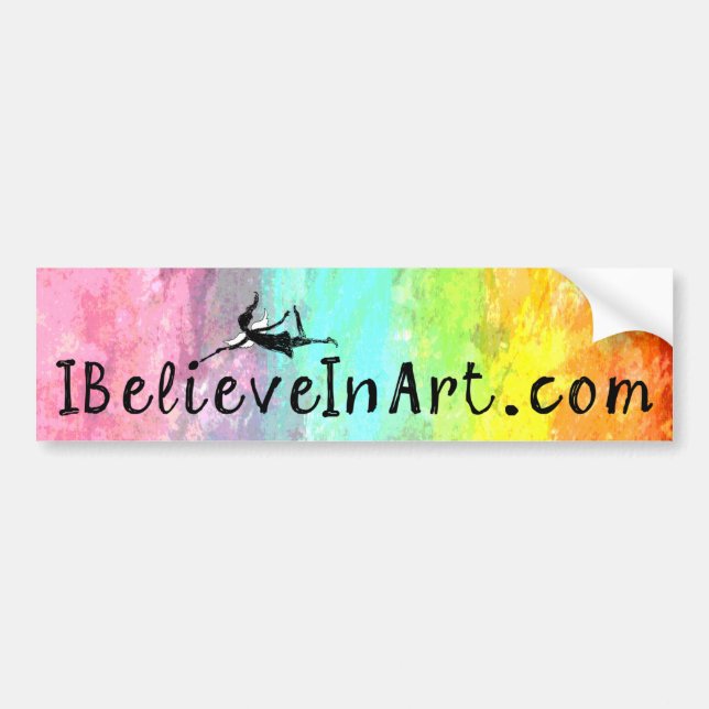 Autocollant De Voiture Fée d'art : IBelieveInArt.com promotionnel (Devant)