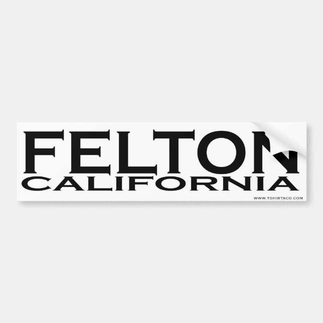 Autocollant De Voiture Felton, adhésif pour pare-chocs de CA (Devant)