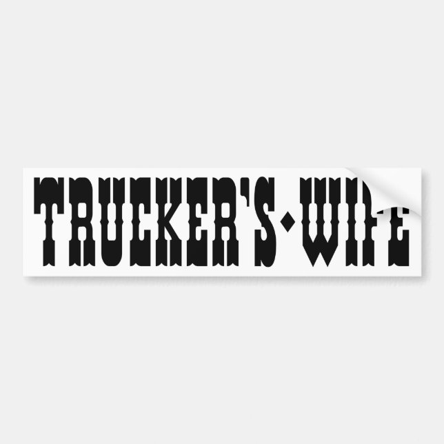 Autocollant De Voiture Femme de camion (Devant)
