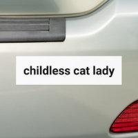 Femme de chat sans enfant Minimaliste drôle noir b
