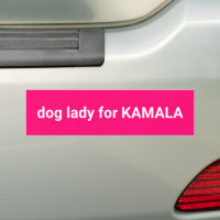 Femme de chien pour Kamala minimaliste drôle rose 