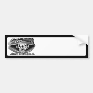 Autocollant De Voiture Femme de squelette qui rit