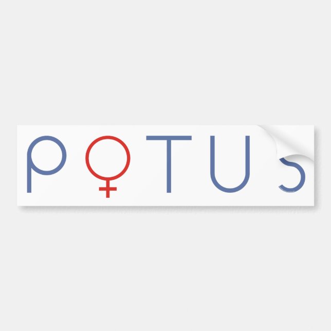 Autocollant De Voiture Femme POTUS Kamala Harris Madame la Présidente (Devant)