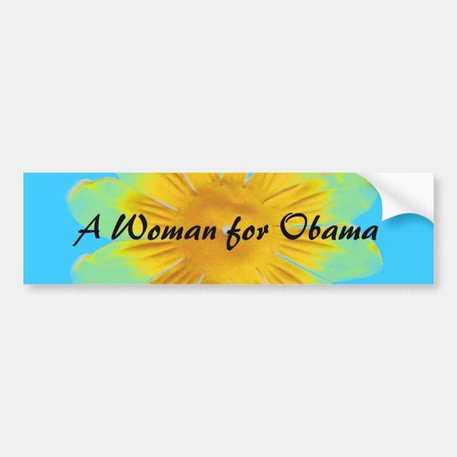 Autocollant De Voiture Femme pour le stcker de pare-chocs d'Obama (Devant)